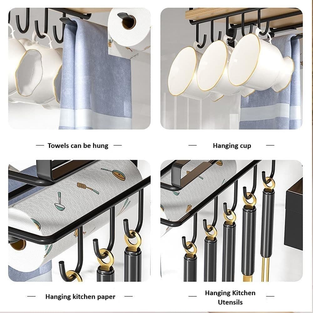 Multifunctional Under Cabinet Cutting Board Metal Holder Organiser - V178-36075 V178 36075 216274 06