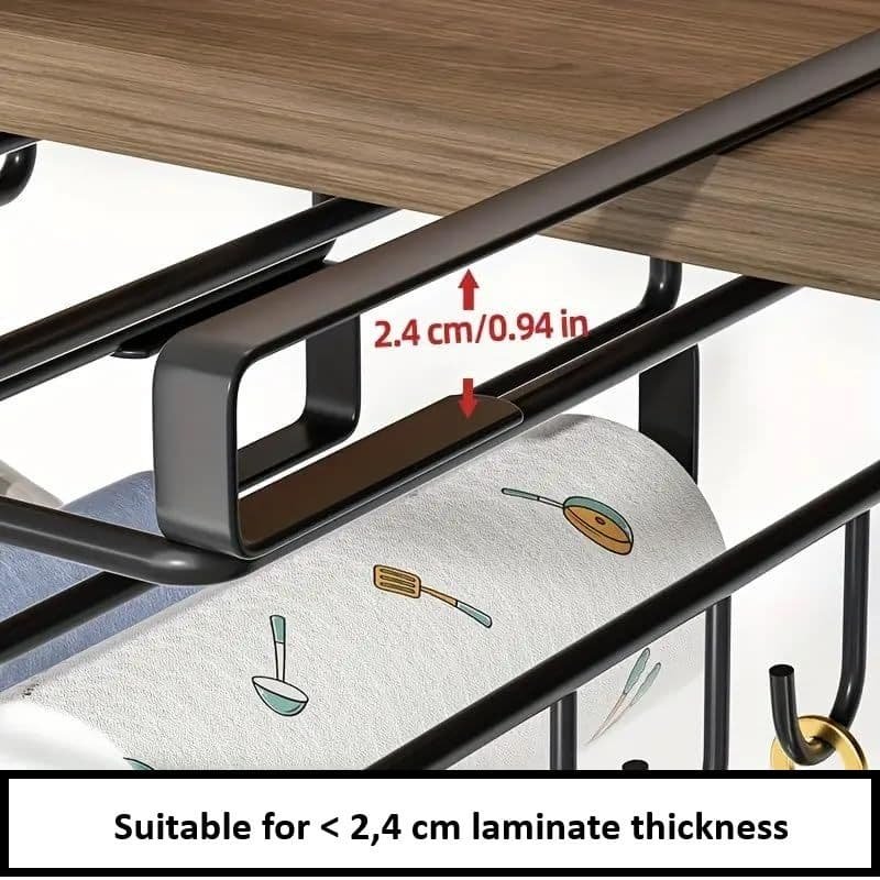 Multifunctional Under Cabinet Cutting Board Metal Holder Organiser - V178-36075 V178 36075 216274 08