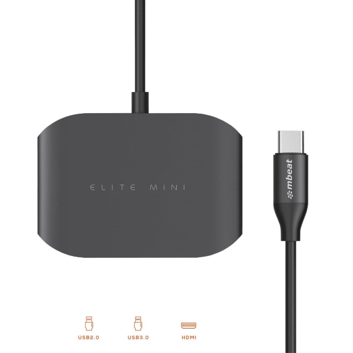 USB-C Multi-port Adapter (HDMI + USB 3.0 + USB 2.0)- Space Grey, Aluminium Design - V186-MB-UC27-HDM USB-C Multi-port Adapter (HDMI + USB 3.0 + USB 2.0)- Space Grey, Aluminium Design - Image 3