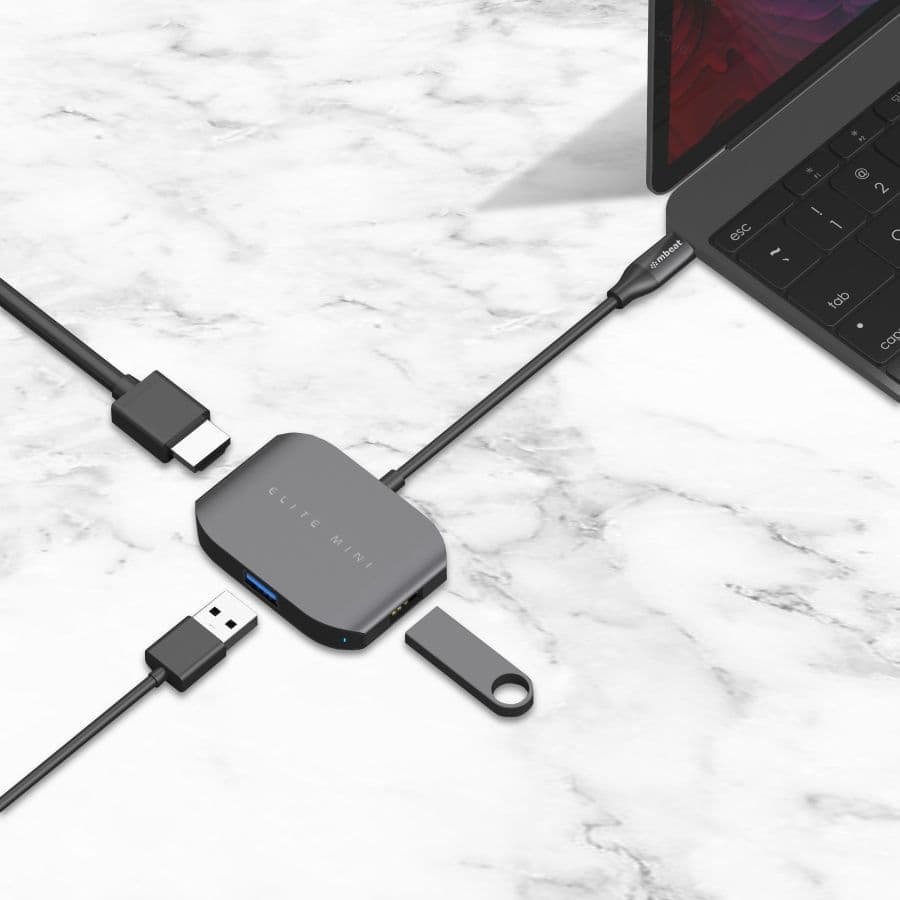 USB-C Multi-port Adapter (HDMI + USB 3.0 + USB 2.0)- Space Grey, Aluminium Design - V186-MB-UC27-HDM USB-C Multi-port Adapter (HDMI + USB 3.0 + USB 2.0)- Space Grey, Aluminium Design - Image 6