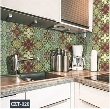 Moroccan and European Style self-adhesive paperwall DIY decorative creative wall stickers - V195-CTZ020 Moroccan and European Style self-adhesive paperwall DIY decorative creative wall stickers - Image 2