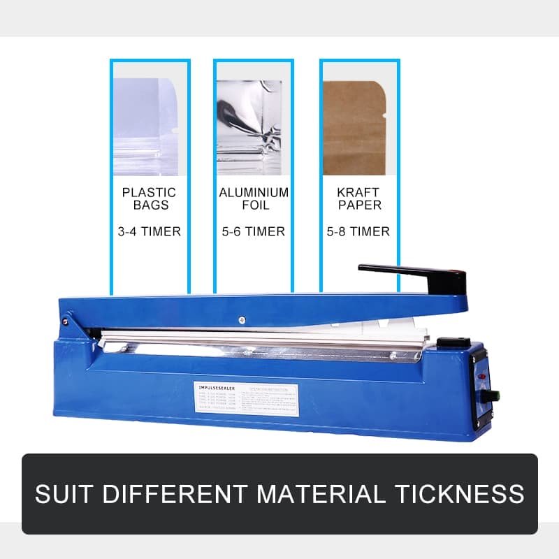 400mm Electric Heat Sealer Sealing Machine Impulse Plastic Poly Bag AU PLUG - V201-FDZ2222DB8AU 400mm Electric Heat Sealer Sealing Machine Impulse Plastic Poly Bag AU PLUG - Image 3