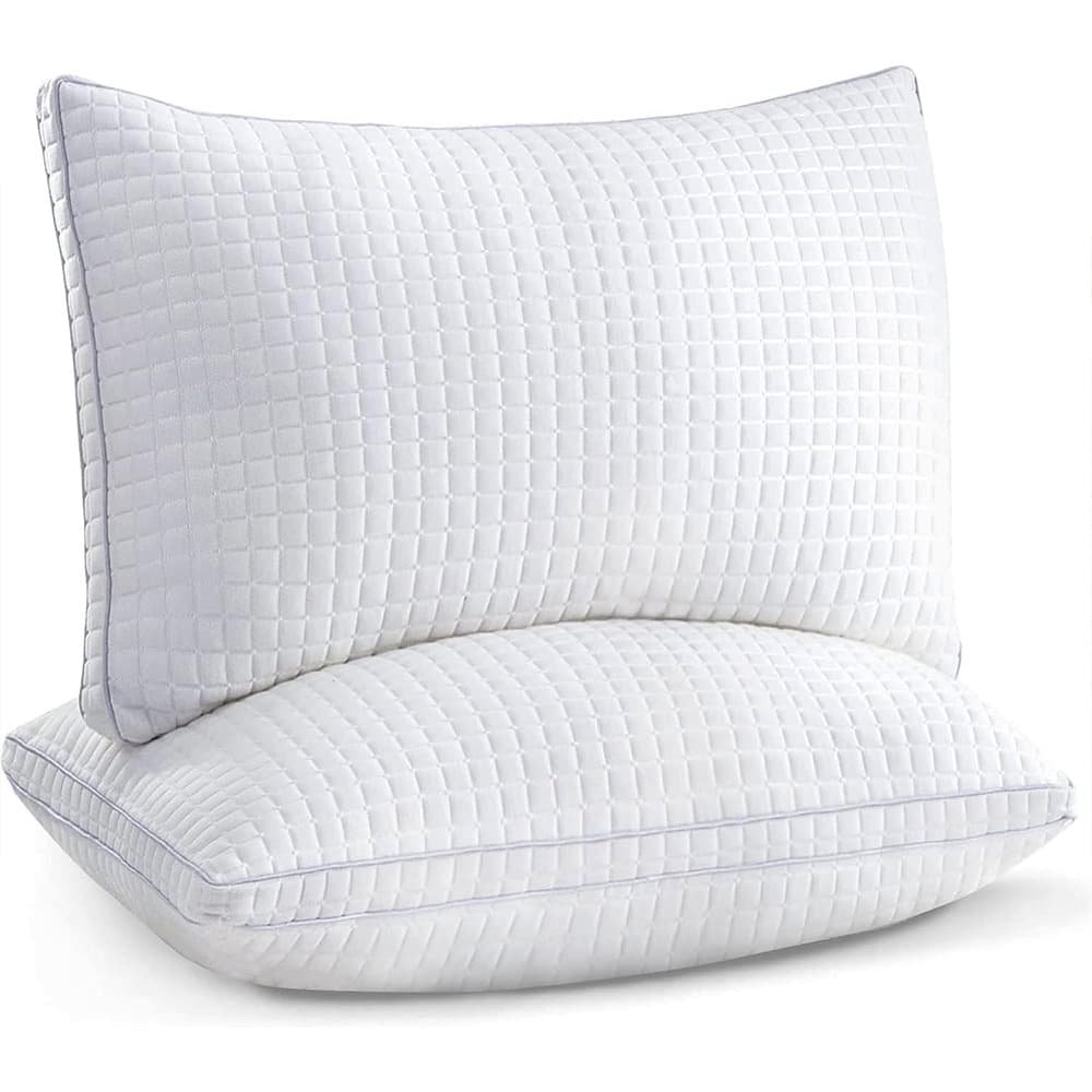 2xStandard Quality Pillows Cotton Hotel Adjustable Home Pillows Down Alternative Pillows - V201-w13149556 V201 W13149556 202504141829 02
