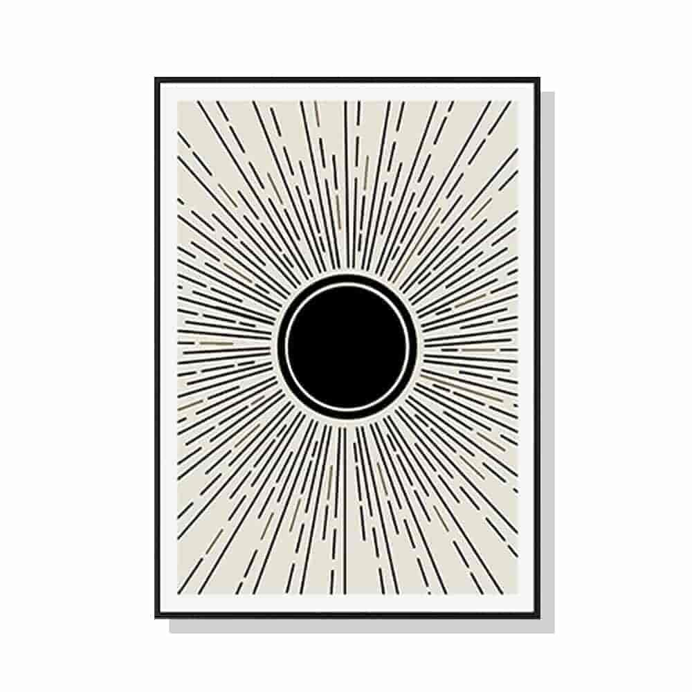 Wall Art 70cmx100cm Sun Rise Art Black Frame Canvas - V207-1577 Wall Art 70cmx100cm Sun Rise Art Black Frame Canvas