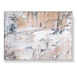 Wall Art 90cmx135cm Modern Abstract Oil Painting Style White Frame Canvas