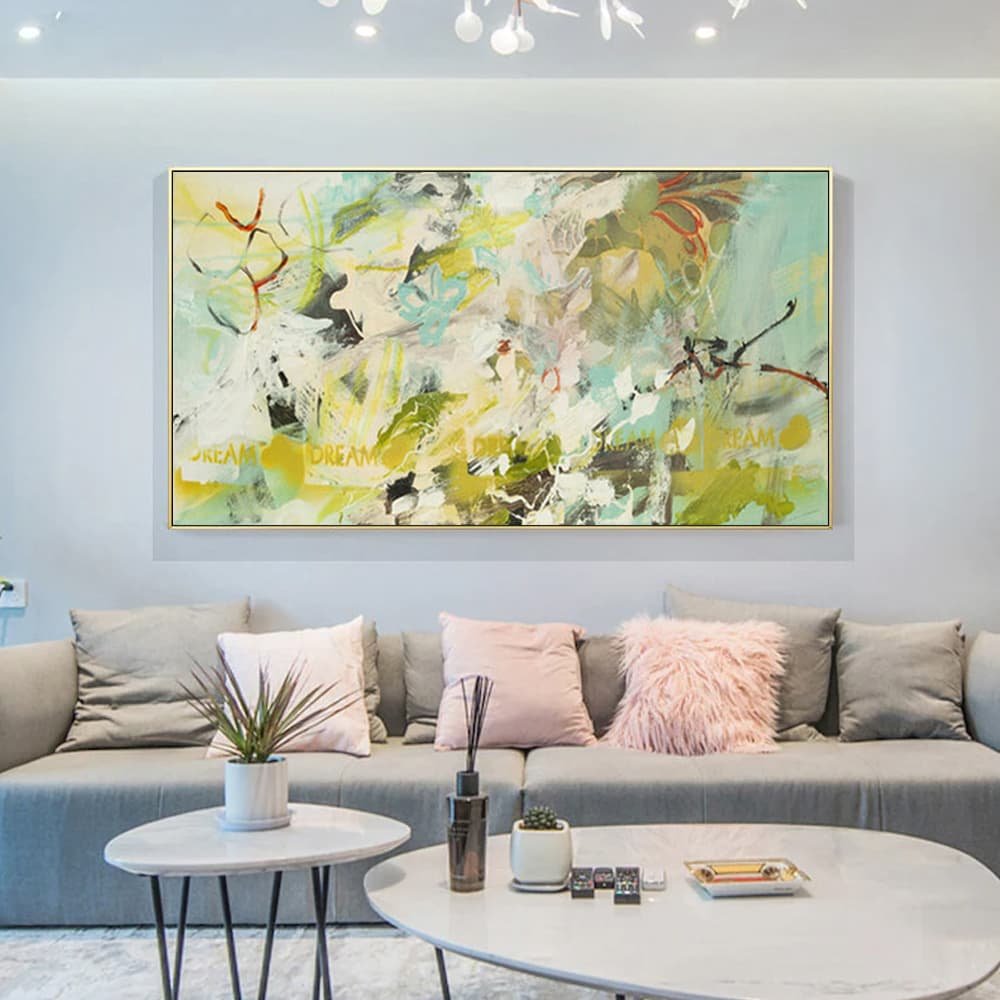 Wall Art 50cmx100cm Summer Dream Gold Frame Canvas - V207-2060 Wall Art 50cmx100cm Summer Dream Gold Frame Canvas - Image 2