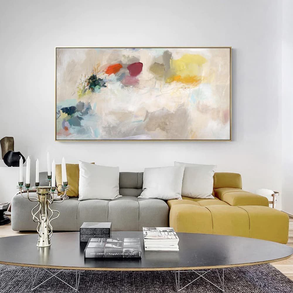 Wall Art 50cmx100cm Abstract Crystal Gold Frame Canvas - V207-2191 Wall Art 50cmx100cm Abstract Crystal Gold Frame Canvas - Image 3