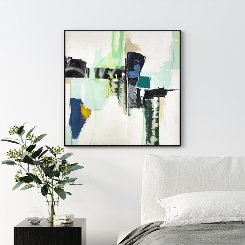 Wall Art 80cmx80cm Hard Truth Black Frame Canvas - V207-2210 Wall Art 80cmx80cm Hard Truth Black Frame Canvas - Image 2