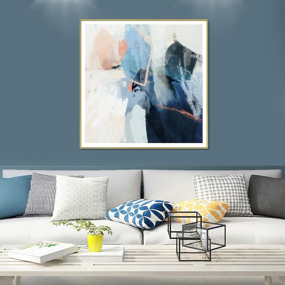 Wall Art 50cmx50cm Luz I Gold Frame Canvas - V207-2211 Wall Art 50cmx50cm Luz I Gold Frame Canvas - Image 3