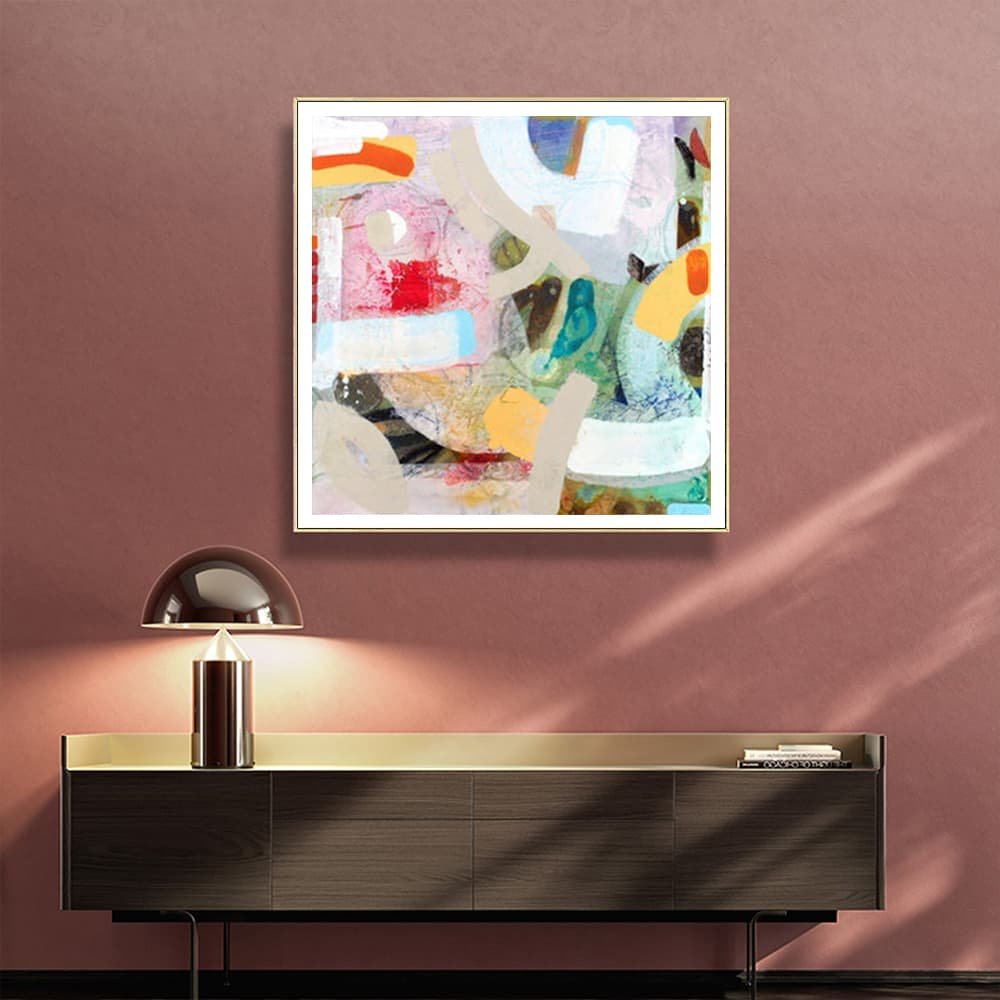 Wall Art 50cmx50cm Changed My Mind IV by Aleah Koury Gold Frame Canvas - V207-2228 Wall Art 50cmx50cm Changed My Mind IV by Aleah Koury Gold Frame Canvas - Image 2