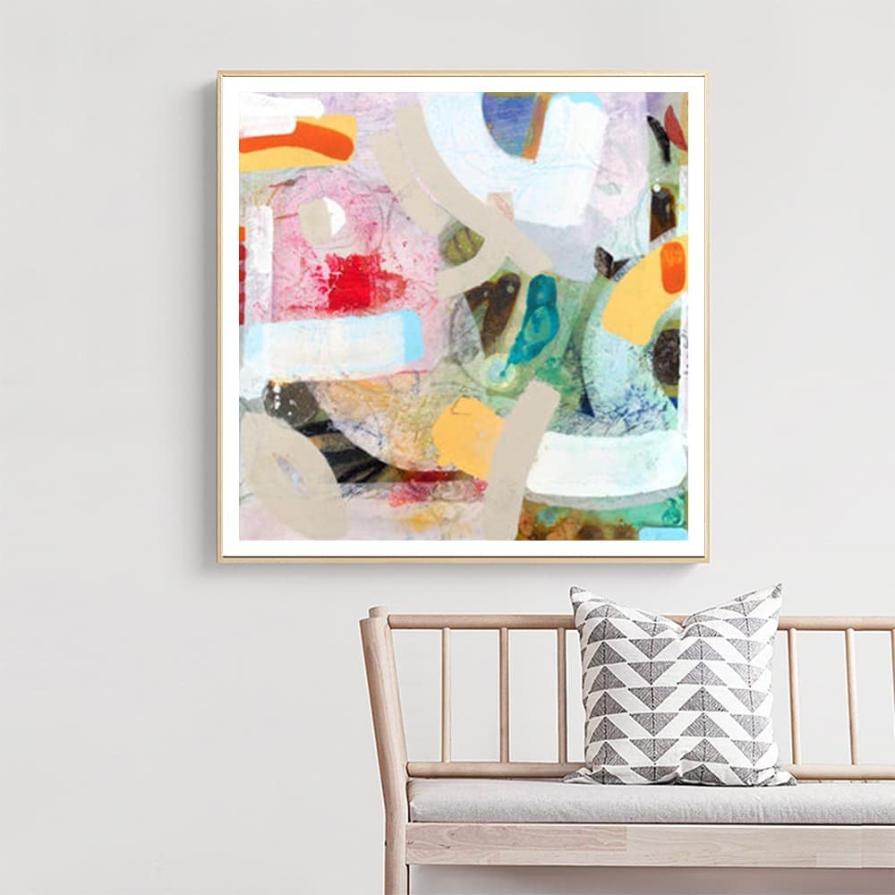 Wall Art 50cmx50cm Changed My Mind IV by Aleah Koury Gold Frame Canvas - V207-2228 Wall Art 50cmx50cm Changed My Mind IV by Aleah Koury Gold Frame Canvas - Image 3