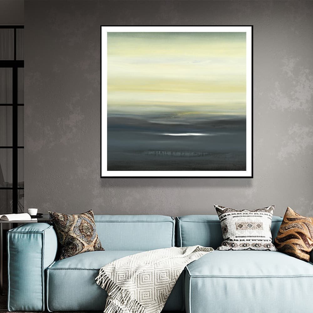 Wall Art 60cmx60cm Land of Serenity Black Frame Canvas - V207-2237 Wall Art 60cmx60cm Land of Serenity Black Frame Canvas - Image 3