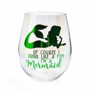 Drink Like A Mermaid Stemless Glass