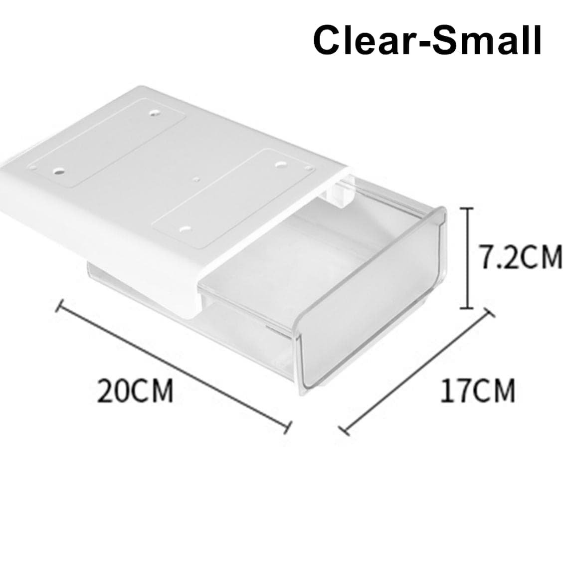 Under Desk Drawer Slide-out Large Office Organizers and Storage Drawers - Small Clear - V213-DRAWER-A-SCLR Under Desk Drawer Slide-out Large Office Organizers and Storage Drawers - Small Clear - Image 2