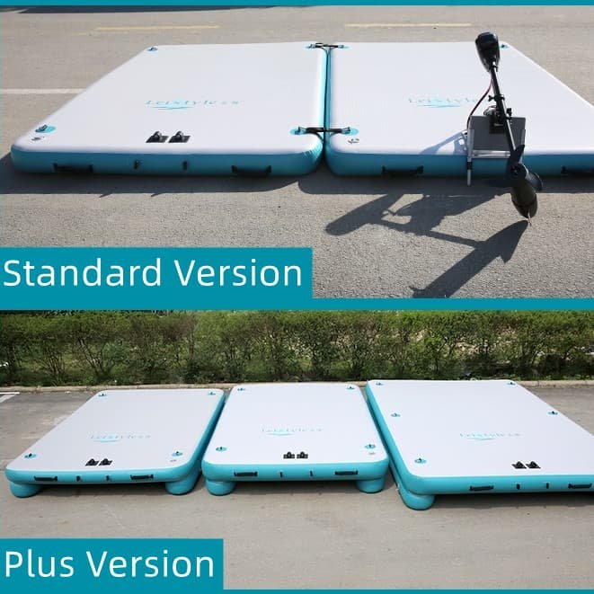 Inflatable Floating Fishing Dock Platform For Adults And Children - Plus Version - V213-FD02-A-L Inflatable Floating Fishing Dock Platform For Adults And Children - Plus Version - Image 2