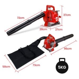 Baumr-AG Petrol Leaf Blower Vacuum 4 Stroke - Vac Garden Commercial Hand Outdoor - V219-BLWVCBBMRA420