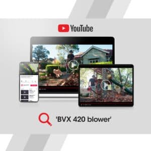 Baumr-AG Petrol Leaf Blower Vacuum 4 Stroke - Vac Garden Commercial Hand Outdoor - V219-BLWVCBBMRA420