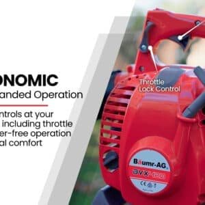 Baumr-AG Petrol Leaf Blower Vacuum 4 Stroke - Vac Garden Commercial Hand Outdoor - V219-BLWVCBBMRA420