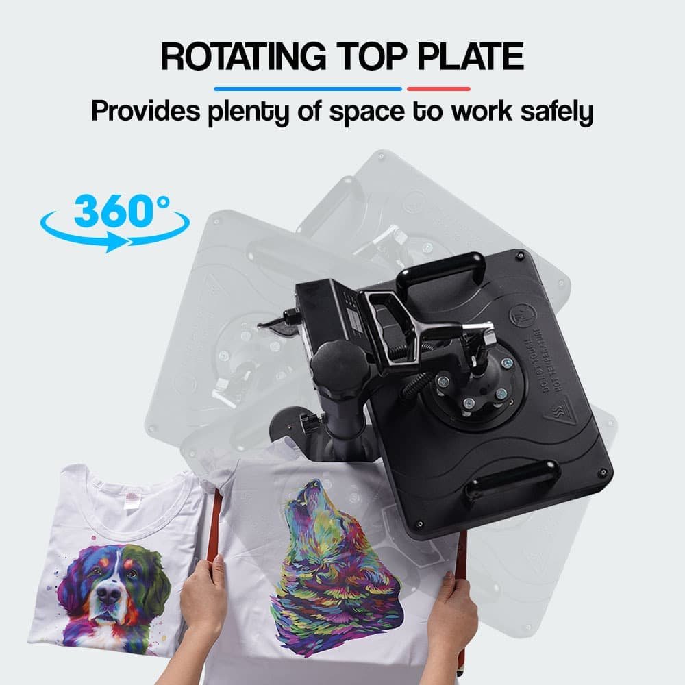 THERMOMATE 38x29cm 5in1 Swing Away Heat Press Machine, Includes T-Shirt, Mug, Cap, Plate Presses - V219-HEAPRSTHMA2C0 V219 HEAPRSTHMA2C0 225345 06