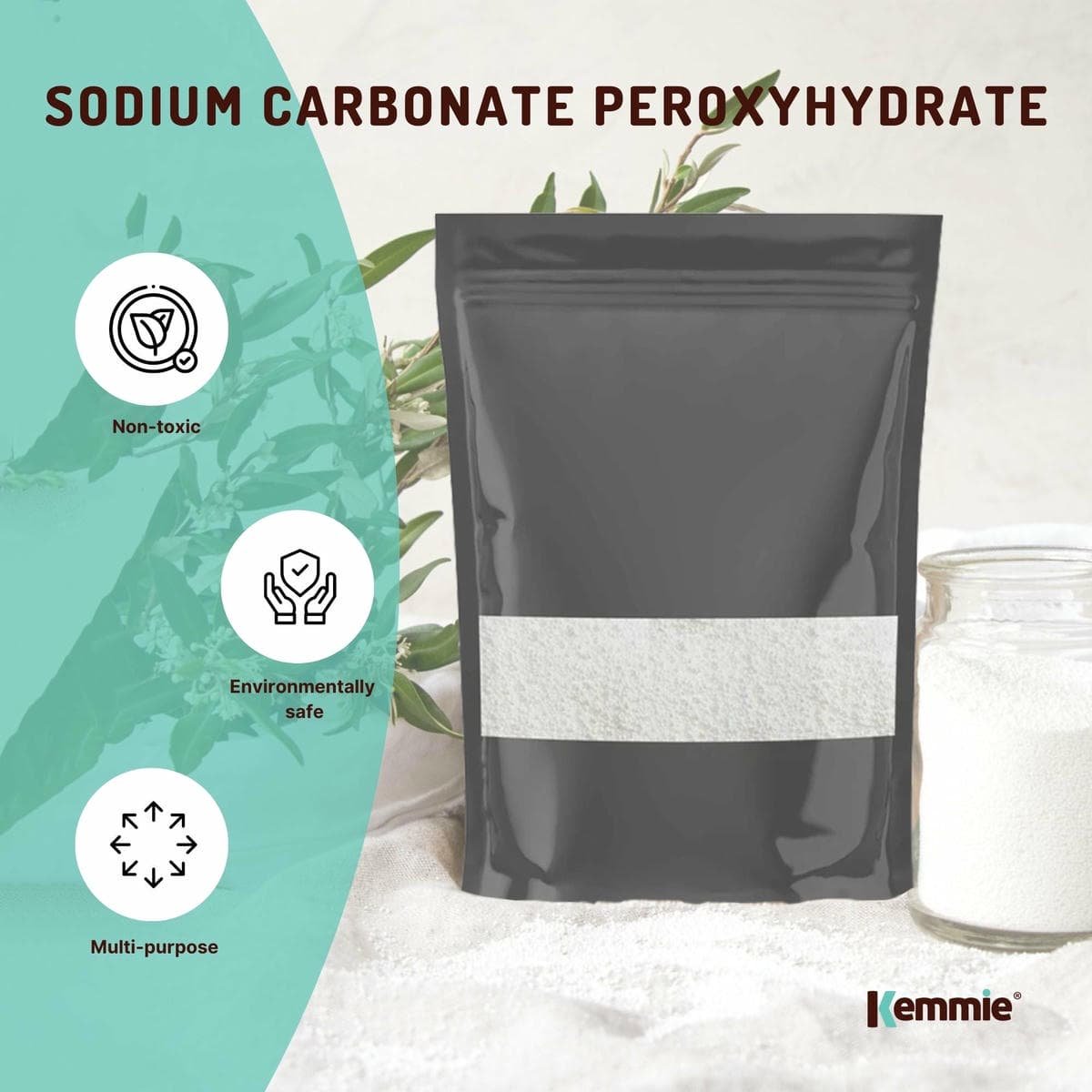 100g Sodium Percarbonate - Eco Laundry Cleaner Brewing Sanitiser Oxygen Bleach - V238-SUPDZ-28643450519632 100g Sodium Percarbonate - Eco Laundry Cleaner Brewing Sanitiser Oxygen Bleach - Image 3