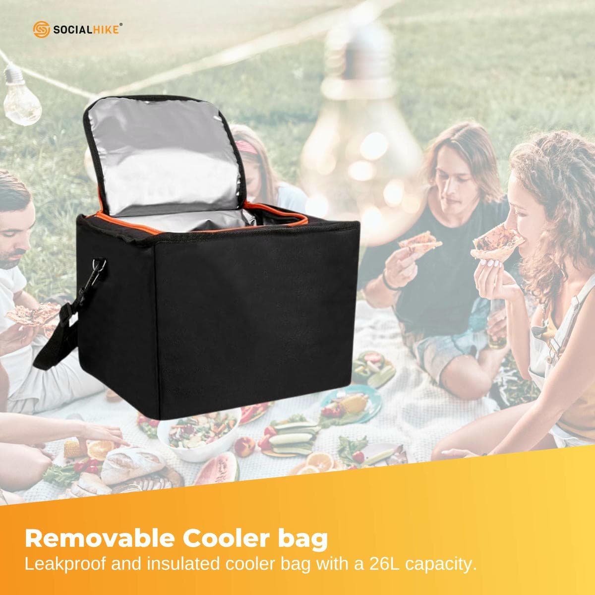Social Hike Car Boot Organiser With Cooler - Collapsible Storage Box For Trunk - V238-SUPDZ-40802567520336 V238 SUPDZ 40802567520336 202505271520 05