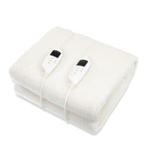 Laura Hill Double Electric Heated Underlay Blanket Fleecy Fabric with Timer