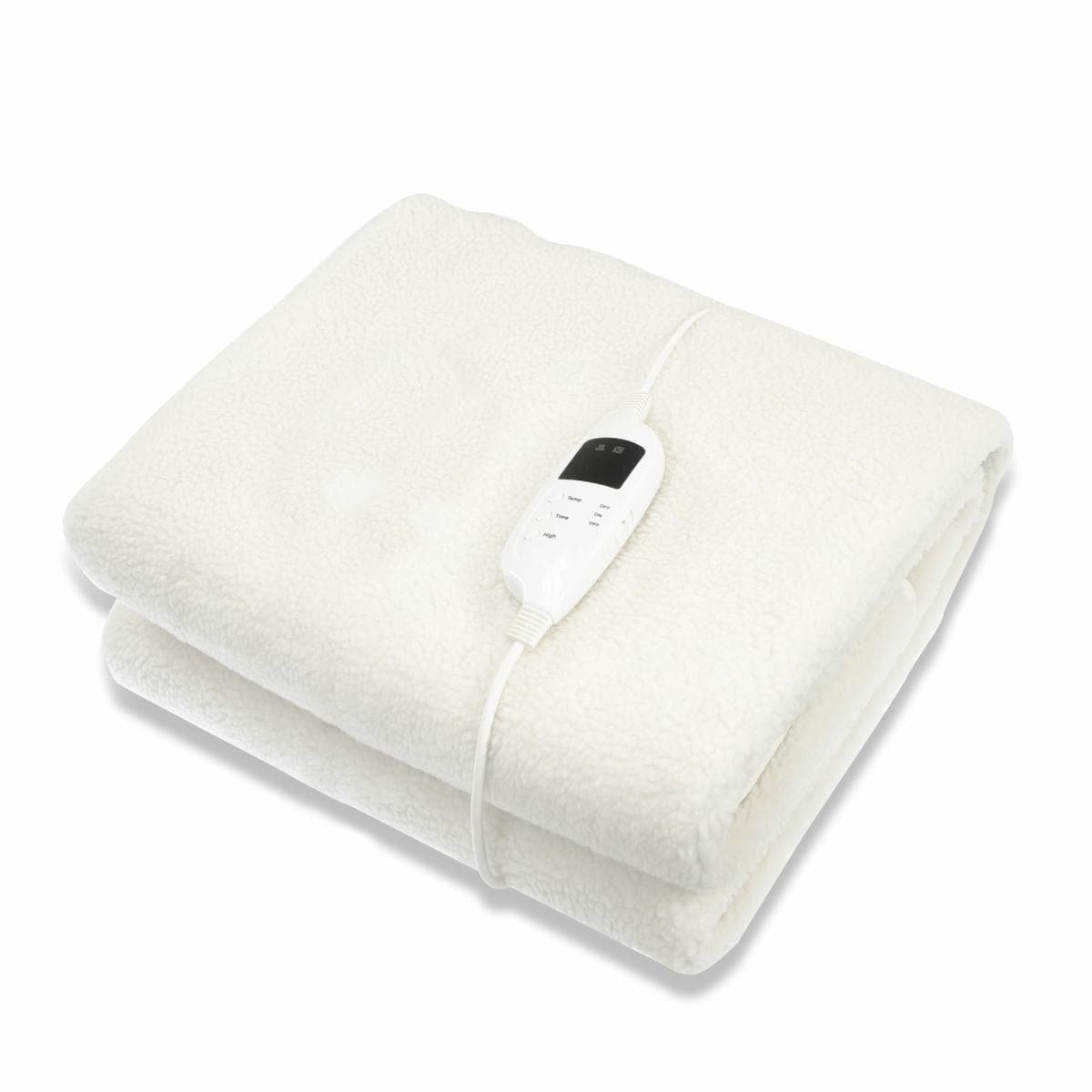 Laura Hill Single Electric Heated Underlay Blanket Fleecy Fabric with Timer - V240-BKT-FLC-CRM-SN Laura Hill Single Electric Heated Underlay Blanket Fleecy Fabric with Timer