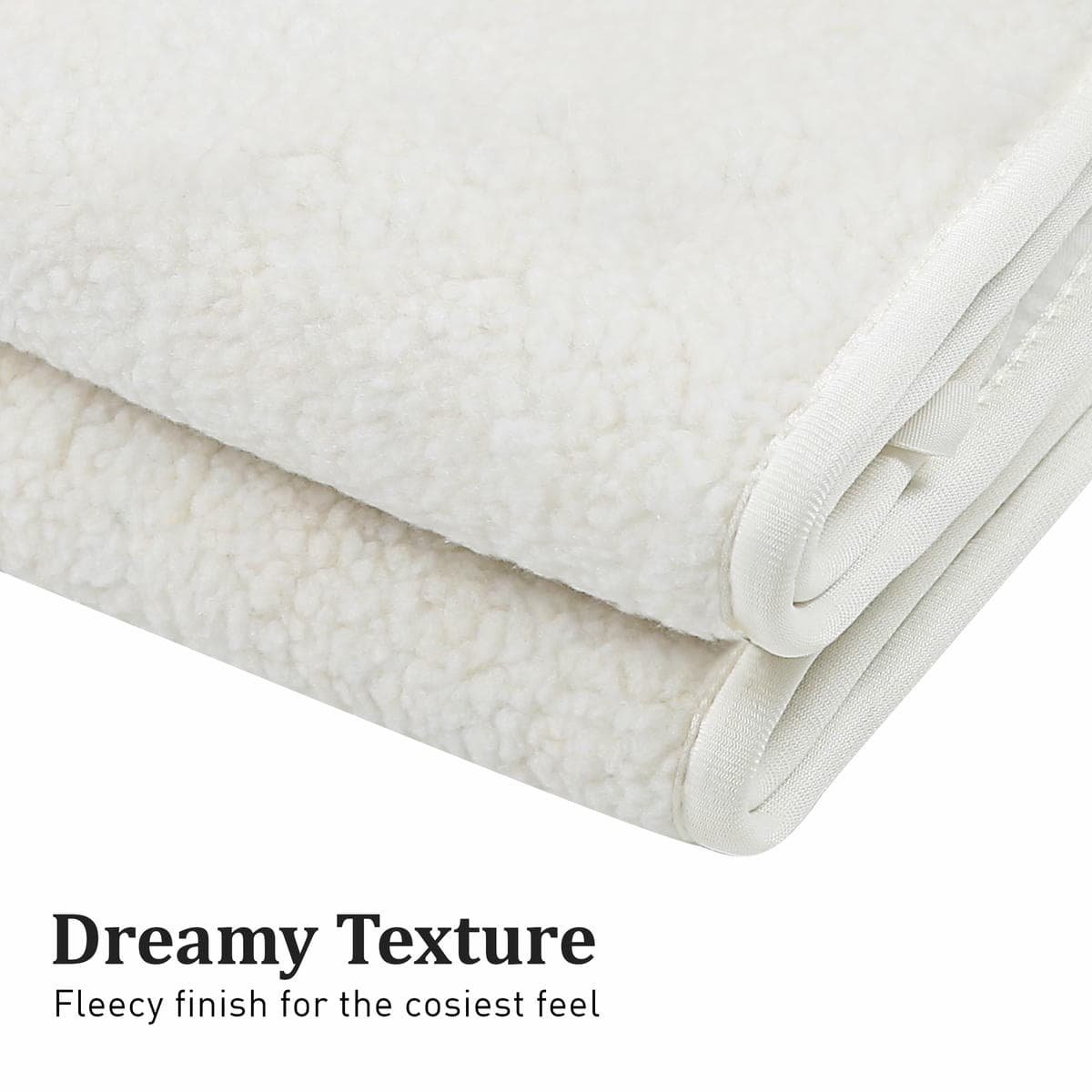Laura Hill Single Electric Heated Underlay Blanket Fleecy Fabric with Timer - V240-BKT-FLC-CRM-SN Laura Hill Single Electric Heated Underlay Blanket Fleecy Fabric with Timer - Image 4