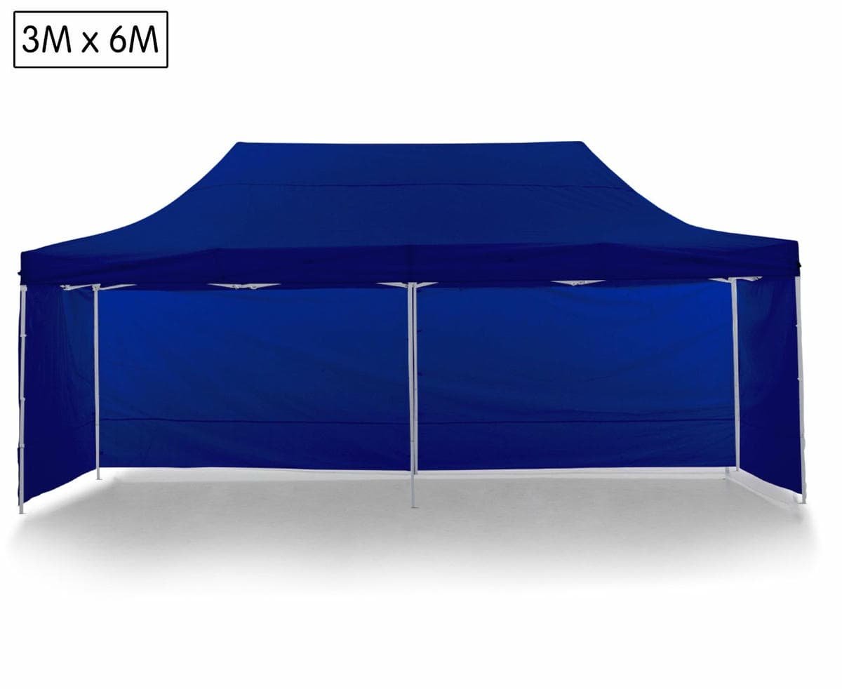 Wallaroo Gazebo Tent Marquee 3x6m PopUp Outdoor Wallaroo Blue - V240-GAZ-POP-3X6-BU Wallaroo Gazebo Tent Marquee 3x6m PopUp Outdoor Wallaroo Blue - Image 2