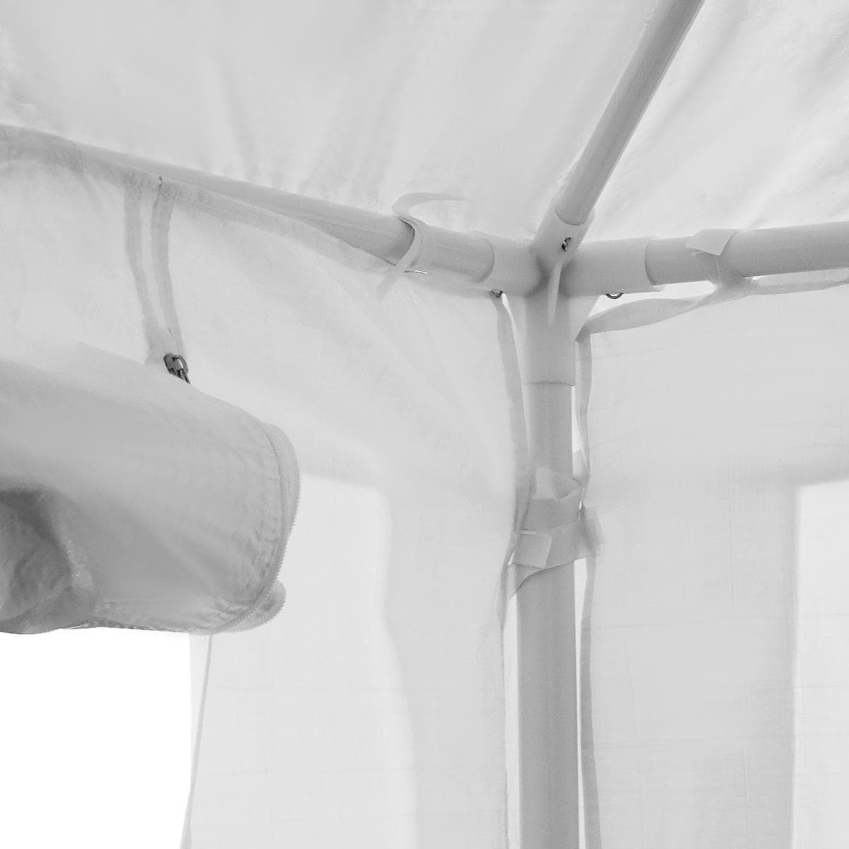 Wallaroo 3x3m Outdoor Party Wedding Event Gazebo Tent - White - V240-GAZ-WED-3X3-WH Wallaroo 3x3m Outdoor Party Wedding Event Gazebo Tent - White - Image 6