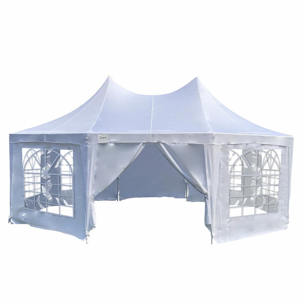 Wallaroo 6x4.5m Wedding Gazebo Marquee with Sidewalls - V240-GAZ-WED-6X45-WH Wallaroo 6x4.5m Wedding Gazebo Marquee with Sidewalls