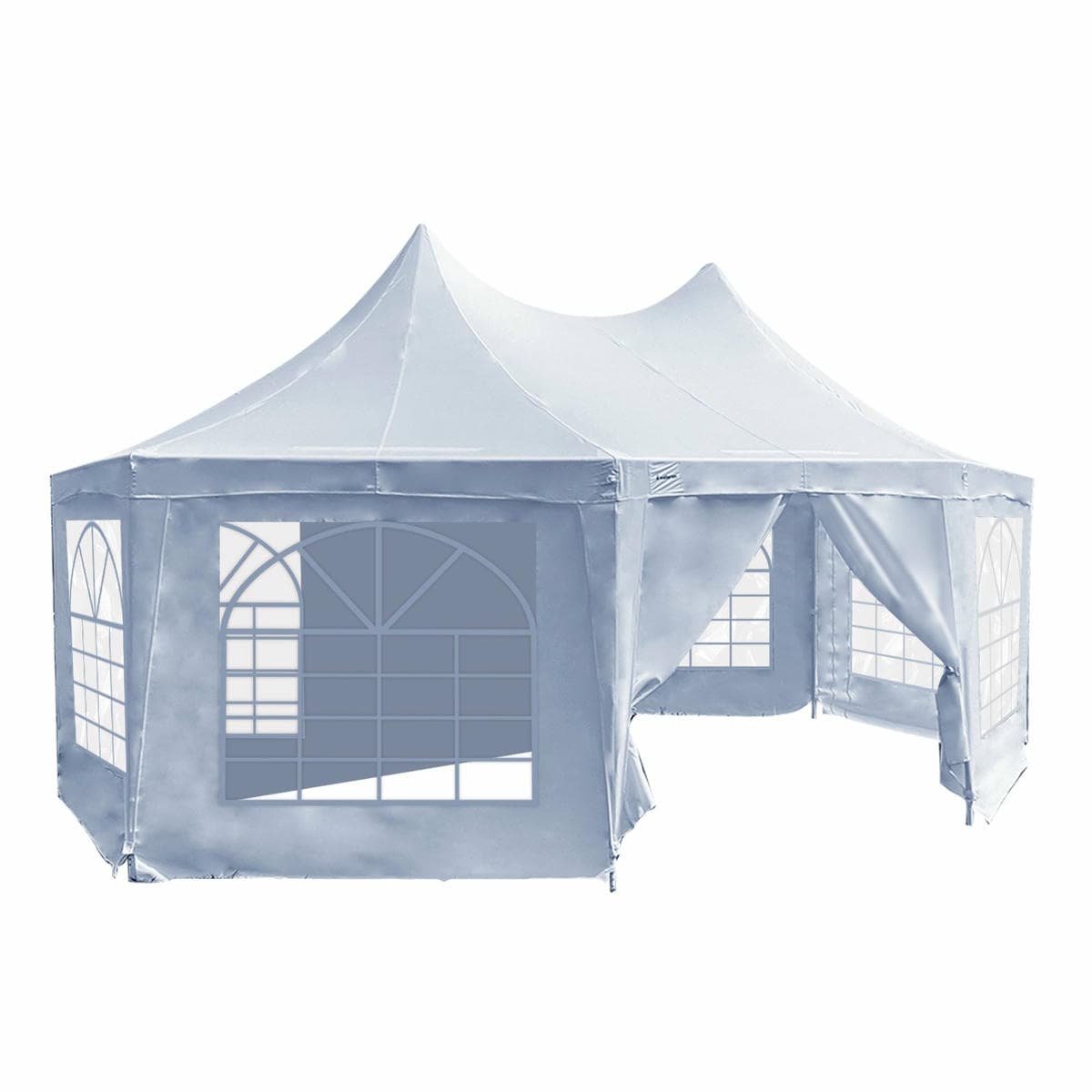 Wallaroo 6x4.5m Wedding Gazebo Marquee with Sidewalls - V240-GAZ-WED-6X45-WH Wallaroo 6x4.5m Wedding Gazebo Marquee with Sidewalls - Image 4
