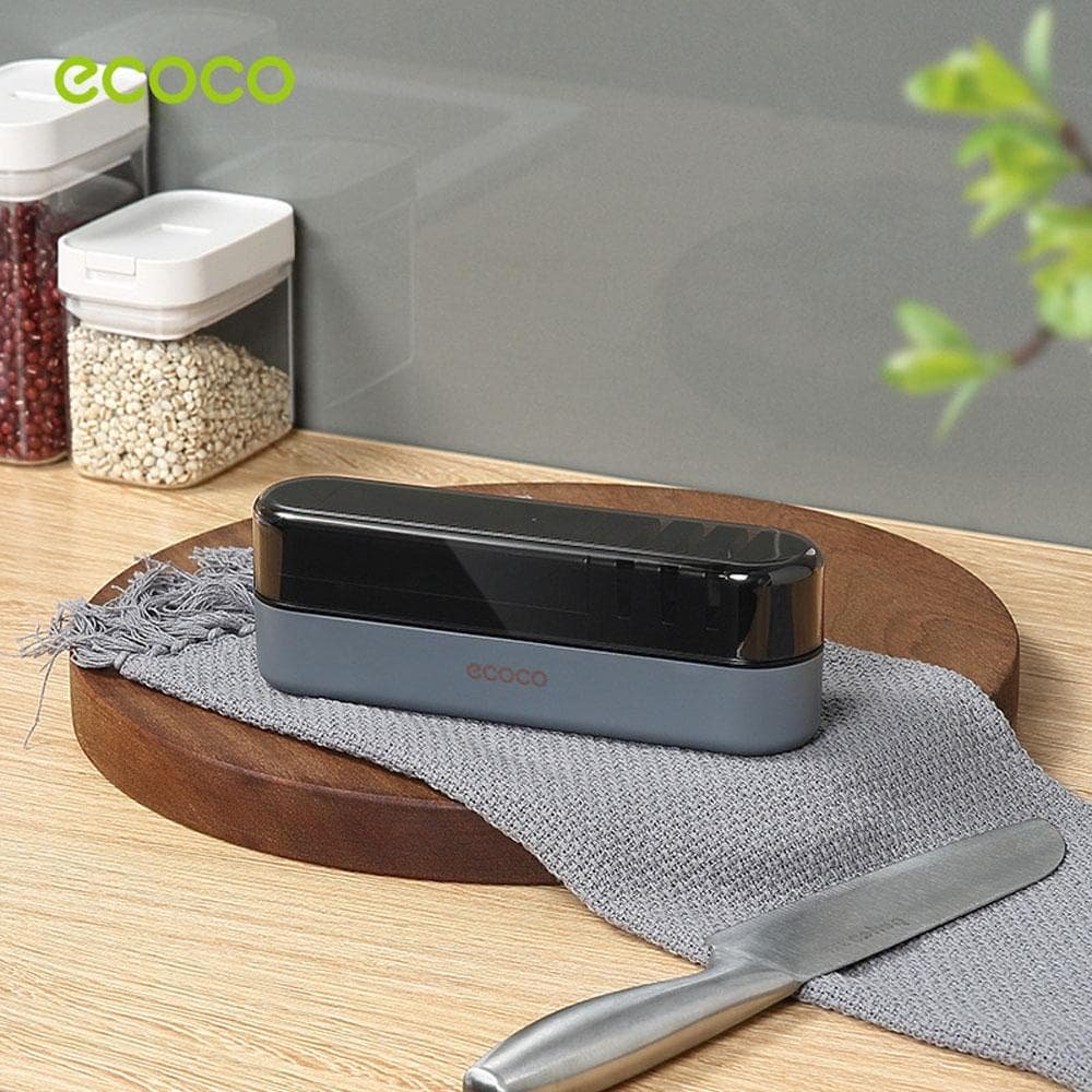 Multipurpose Ceramic Carbide Knife Shapener For Knives Scissors Cleaver Keychain Grey - V255-ECOCO-SHARPEN-GREY Multipurpose Ceramic Carbide Knife Shapener For Knives Scissors Cleaver Keychain Grey - Image 5