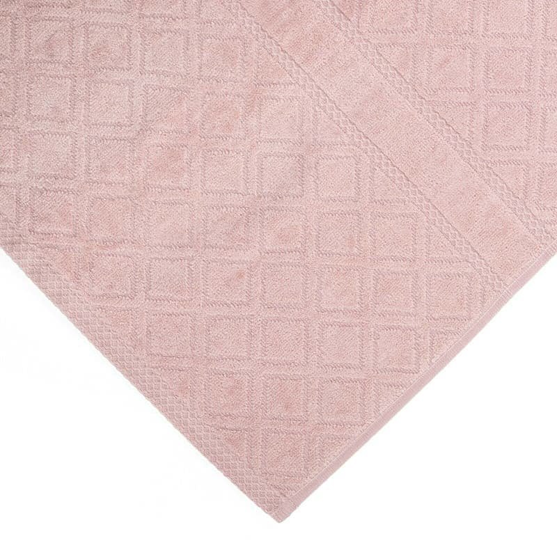 Premium Velour Diamond Design Jacquard Bath Towel (Pink) - V262-CR-STK-026LP Premium Velour Diamond Design Jacquard Bath Towel (Pink) - Image 2