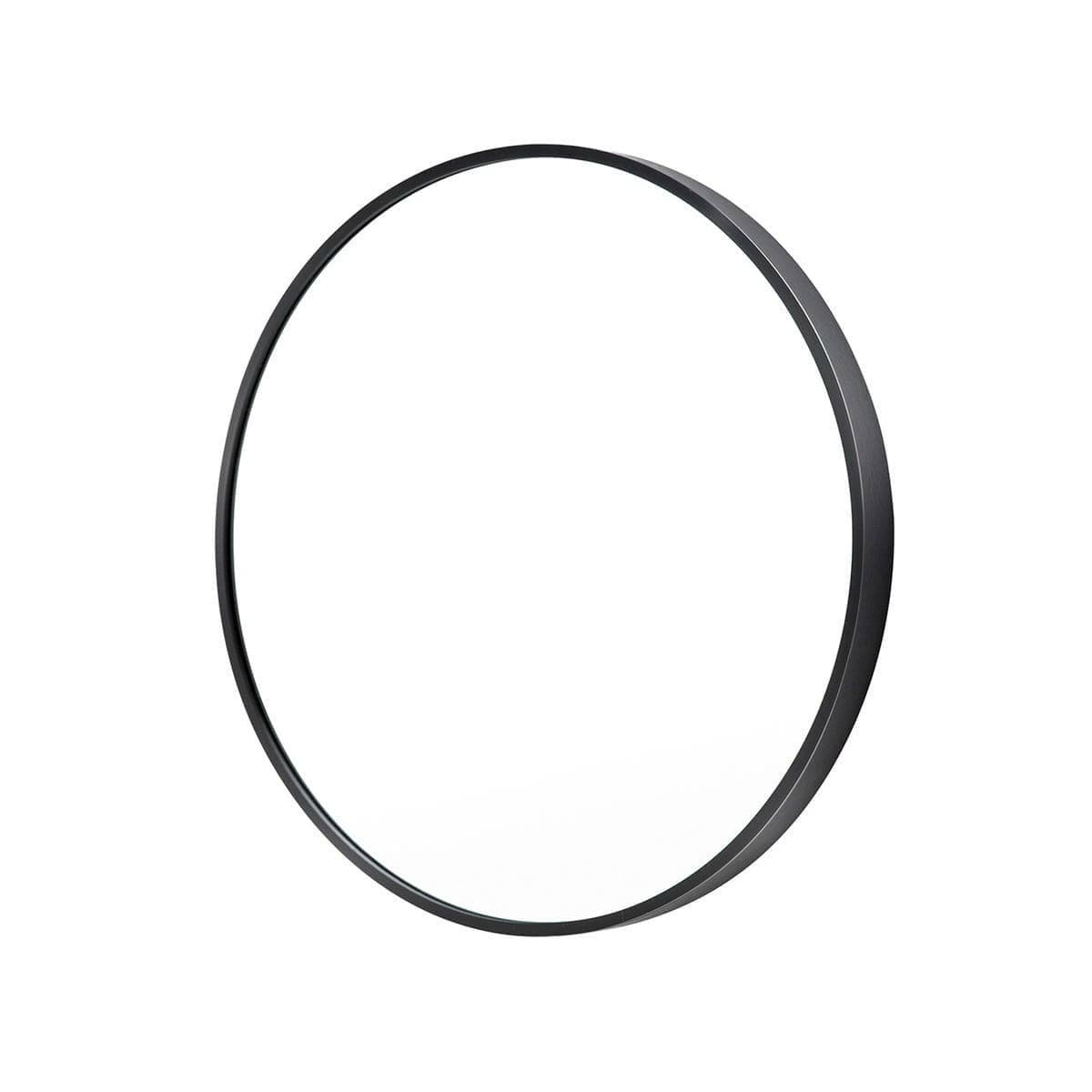 Wall Mirror Round Aluminum Frame Bathroom 70cm BLACK - V274-FT-BM-ALUR-BK70 Wall Mirror Round Aluminum Frame Bathroom 70cm BLACK
