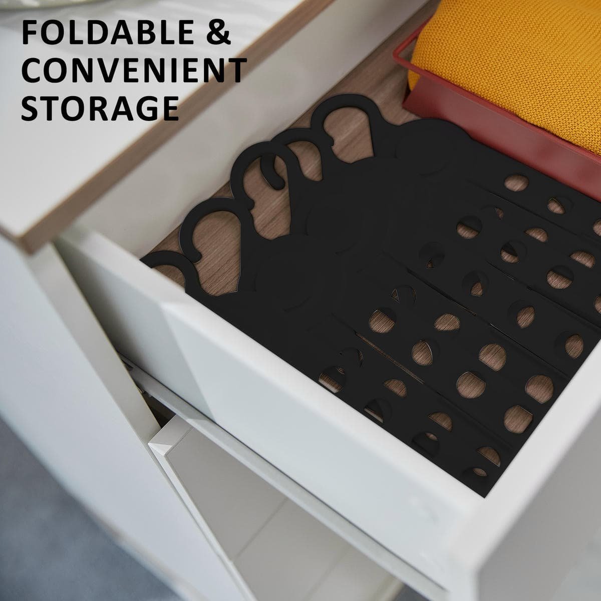 50X Plus Hanger Multiple Clothes Rack Organizer Foldable 10 Holes BLACK - V274-GM-CLHANG-NS20-BK 50X Plus Hanger Multiple Clothes Rack Organizer Foldable 10 Holes BLACK - Image 10