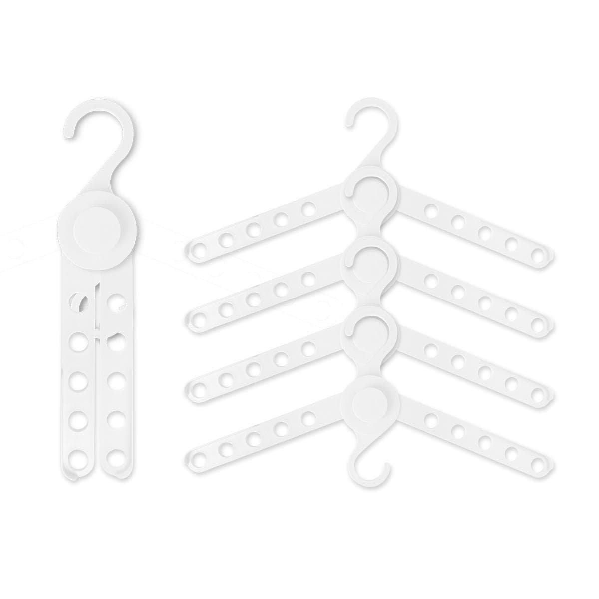 50X Plus Hanger Multiple Clothes Rack Organizer Foldable 10 Holes WHITE - V274-GM-CLHANG-NS20-WH 50X Plus Hanger Multiple Clothes Rack Organizer Foldable 10 Holes WHITE
