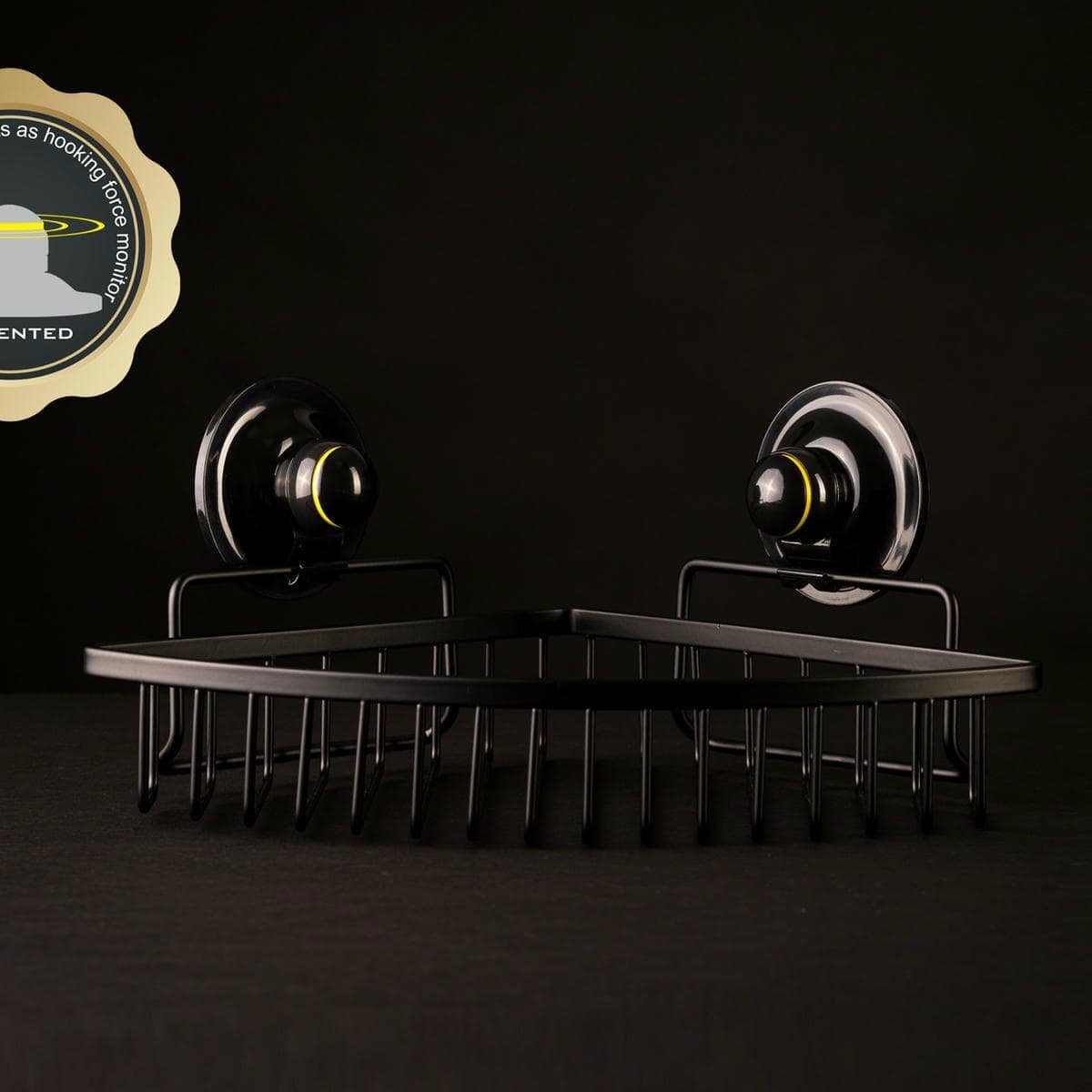 Corner Basket Removable Suction Medium BLACK - V274-HA-KL-27435-B Corner Basket Removable Suction Medium BLACK - Image 5