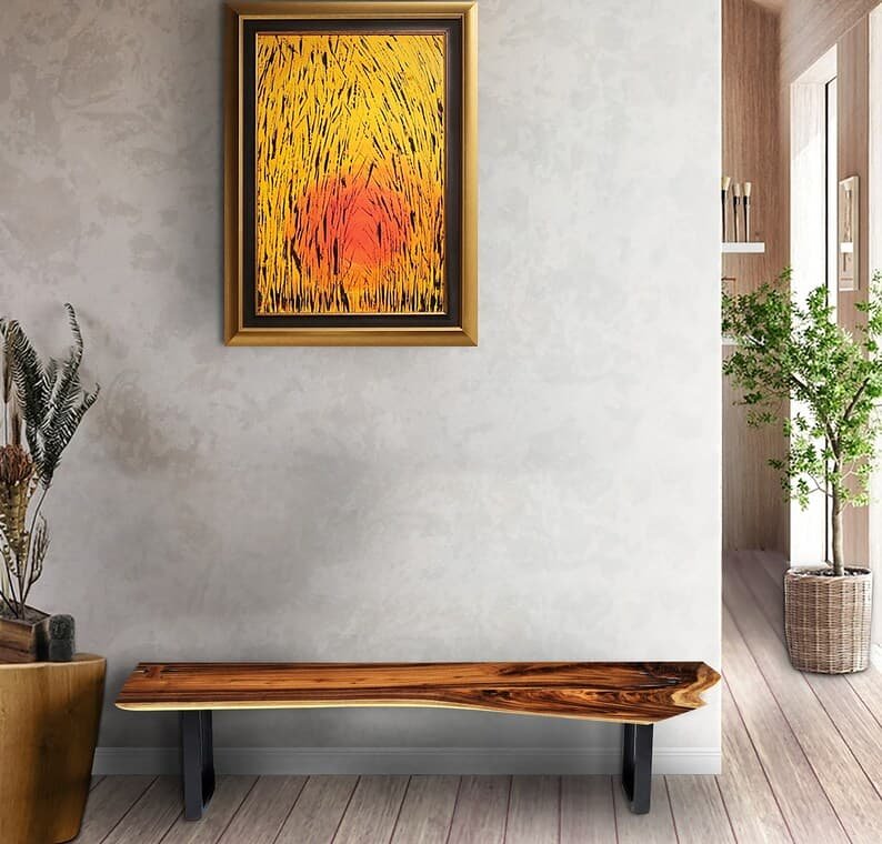 Bench seat or low set console table, hallway table Raintree Wood 1.5 Meter 150cm - V277-BSLSCT V277 BSLSCT 190246 04