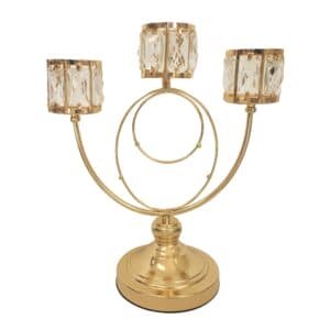 V292 HD CAND HOLDER TRIO GOLD 198006 00