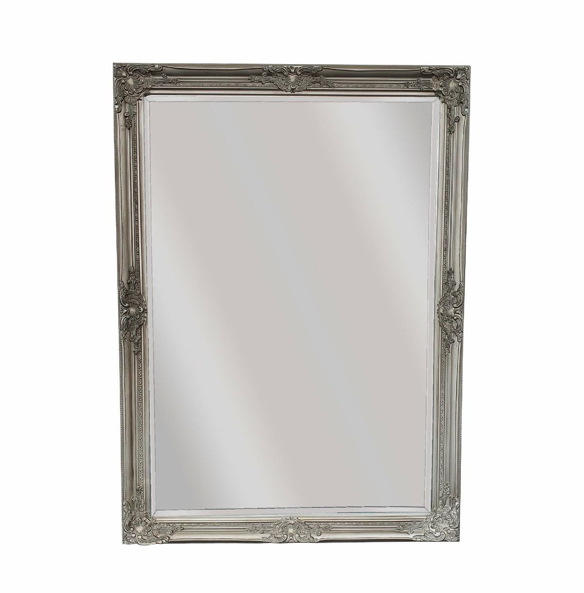 French Provincial Ornate Mirror - Antique Silver - Small 80cm x 110cm - V292-MIRR-FRN012 French Provincial Ornate Mirror - Antique Silver - Small 80cm x 110cm