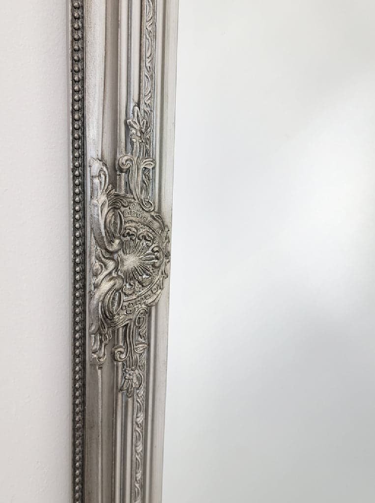 French Provincial Ornate Mirror - Antique Silver - Small 80cm x 110cm - V292-MIRR-FRN012 French Provincial Ornate Mirror - Antique Silver - Small 80cm x 110cm - Image 6