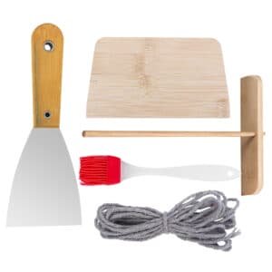 28cm Seasoned Cast Iron Induction Crepes Pan Baking Pancake Tool Pizza Bakeware - V324-CS2-FLATPAN-28CM