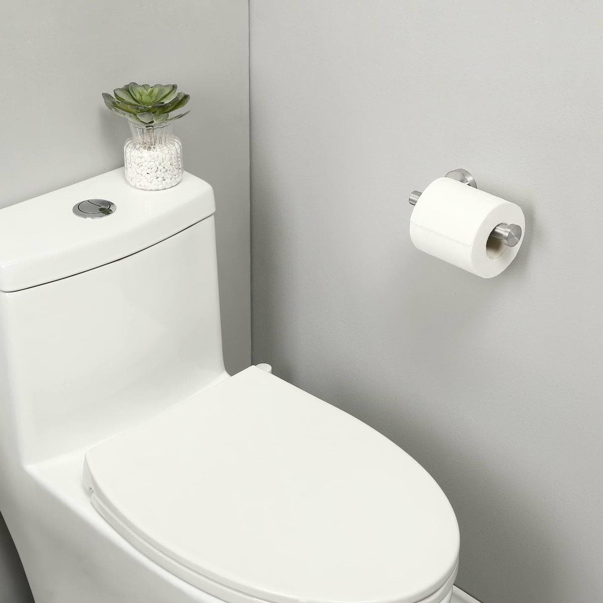 Toilet Paper Holder Bathroom Paper Roll Holder Roll Holder brushed Silver Wall Mount 304 - V324-HO-TPHOLD-DKSI V324 HO TPHOLD DKSI 150870 02