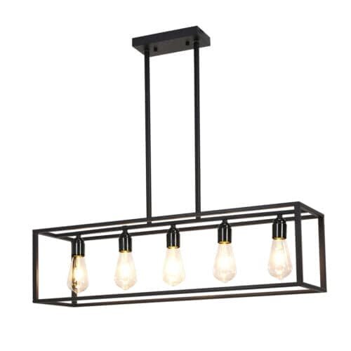 Interior Ave - Industrial 5 Light Chandelier - V355-IA-C1-B Interior Ave - Industrial 5 Light Chandelier