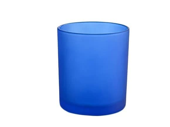 40 Pack Blue Frosted Glass Votive Tealight Candle Holders House Party Centerpiece Xmas Wedding Decor Glass Candlestick Party Decorations Bridal Baby Shower Event - V382-BLUFHX40 V382 BLUFHX40 202503121011 02