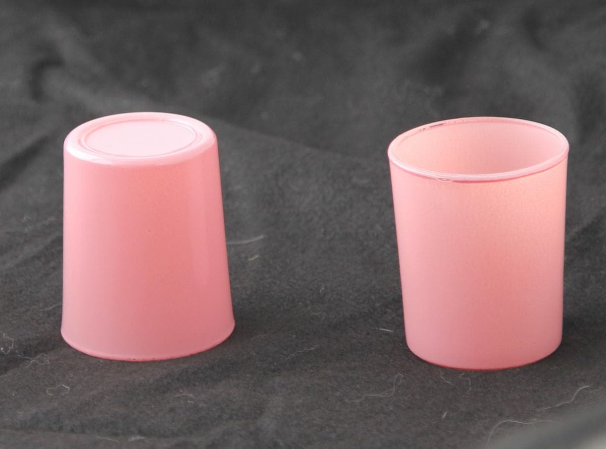 40 Pack Blush Pink Glass Votive Tealight Candle Holders House Party Centerpiece Xmas Wedding Decor Glass Candlestick Party Decorations Bridal Valentines Event - V382-BLUSHPINKX40 V382 BLUSHPINKX40 202503121010 01