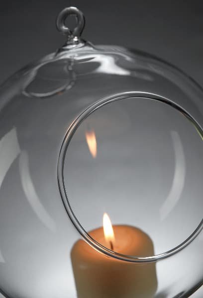 10 x Hanging Clear Glass Ball Tealight Candle Holder - 8cm Diameter / High - Wedding Globe Decoration Terrarium Succulent Plant Mini Garden Holder Decor Craft Gift - V382-CLRBALL8CMX10 V382 CLRBALL8CMX10 144474 04