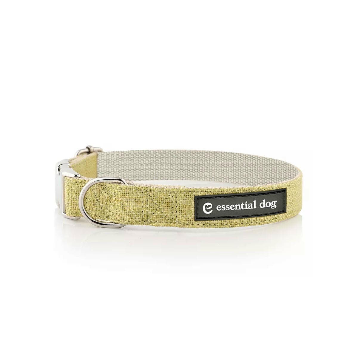 Natural Hemp & Cotton Dog Collar (Grass Green) - V422-HC-G-L Natural Hemp & Cotton Dog Collar (Grass Green)