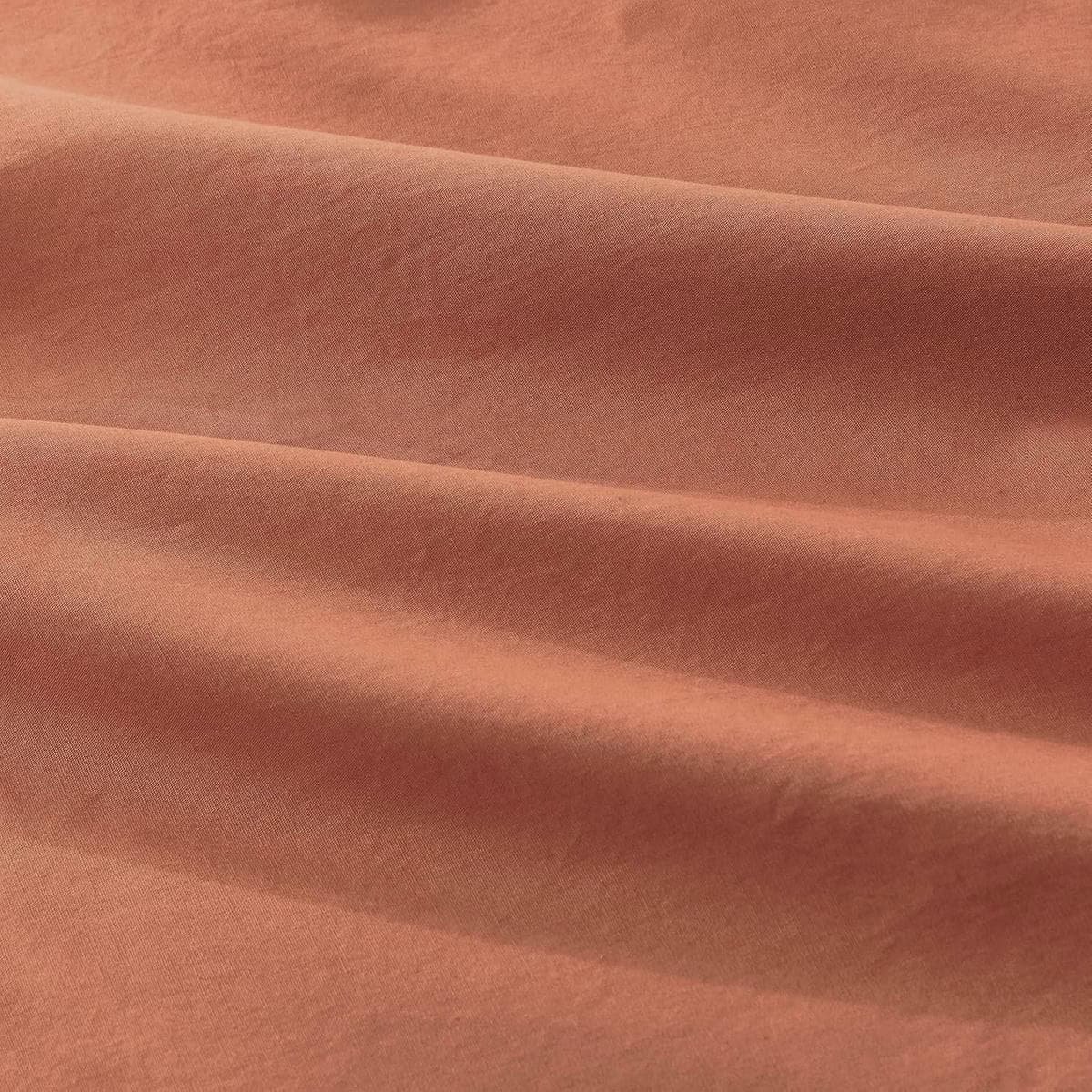 100% Vintage Washed Cotton Fitted Sheet Combo Set – 100% Natural Cotton, Ultra Soft & Breathable – Includes Fitted Sheet & Pillowcases – Machine Washable (Brick, Single) - V439-AFSETWASHB V439 AFSETWASHB 202507150921 04